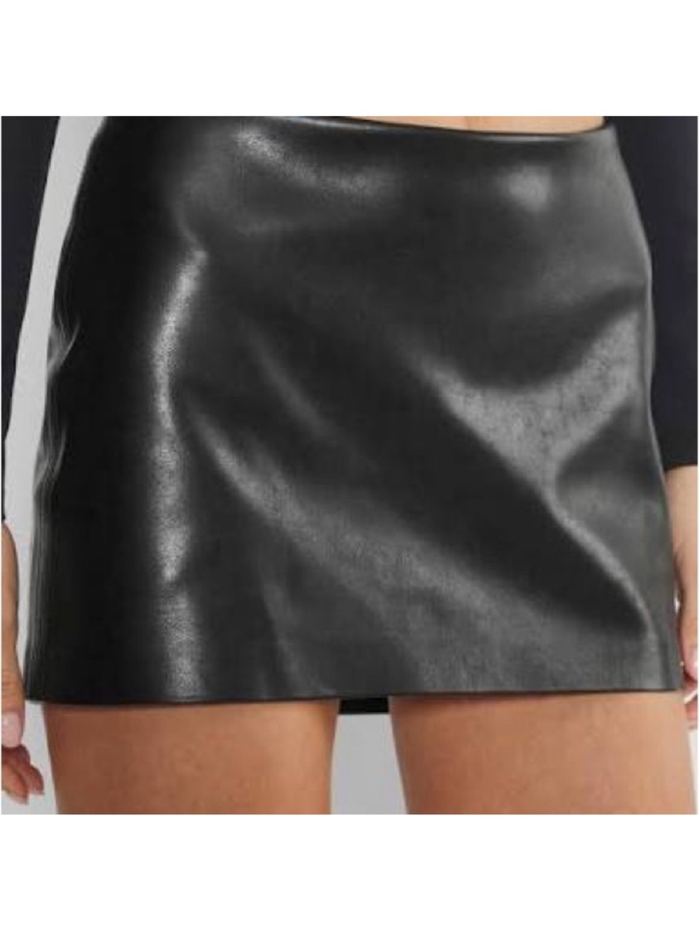 Aritzia Deity Faux Leather Mini Skirt